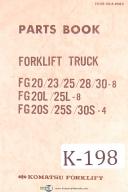 Komatsu-Komatsu Forklift Truck, FG20 Series, Parts Book Manual Year (1988)-FG Series-FG20/23/25/28/30-8-FG20L/25L-8-FG20S/25S/30S-4-01